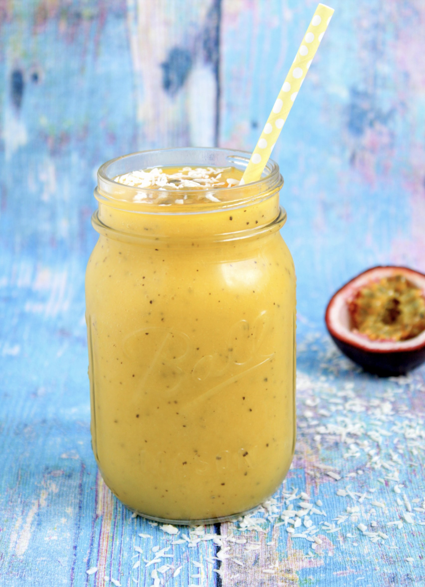 Pfirsich-Maracuja-Smoothie